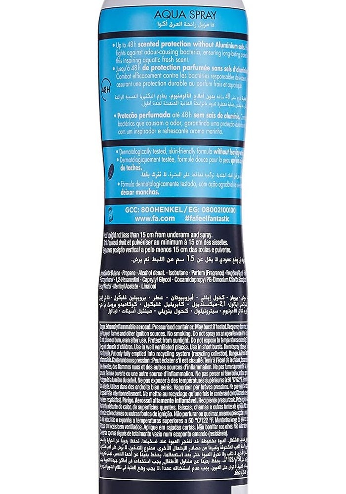 Fa فاي بخاخ ديو Aqua، 200 مل - Image 2